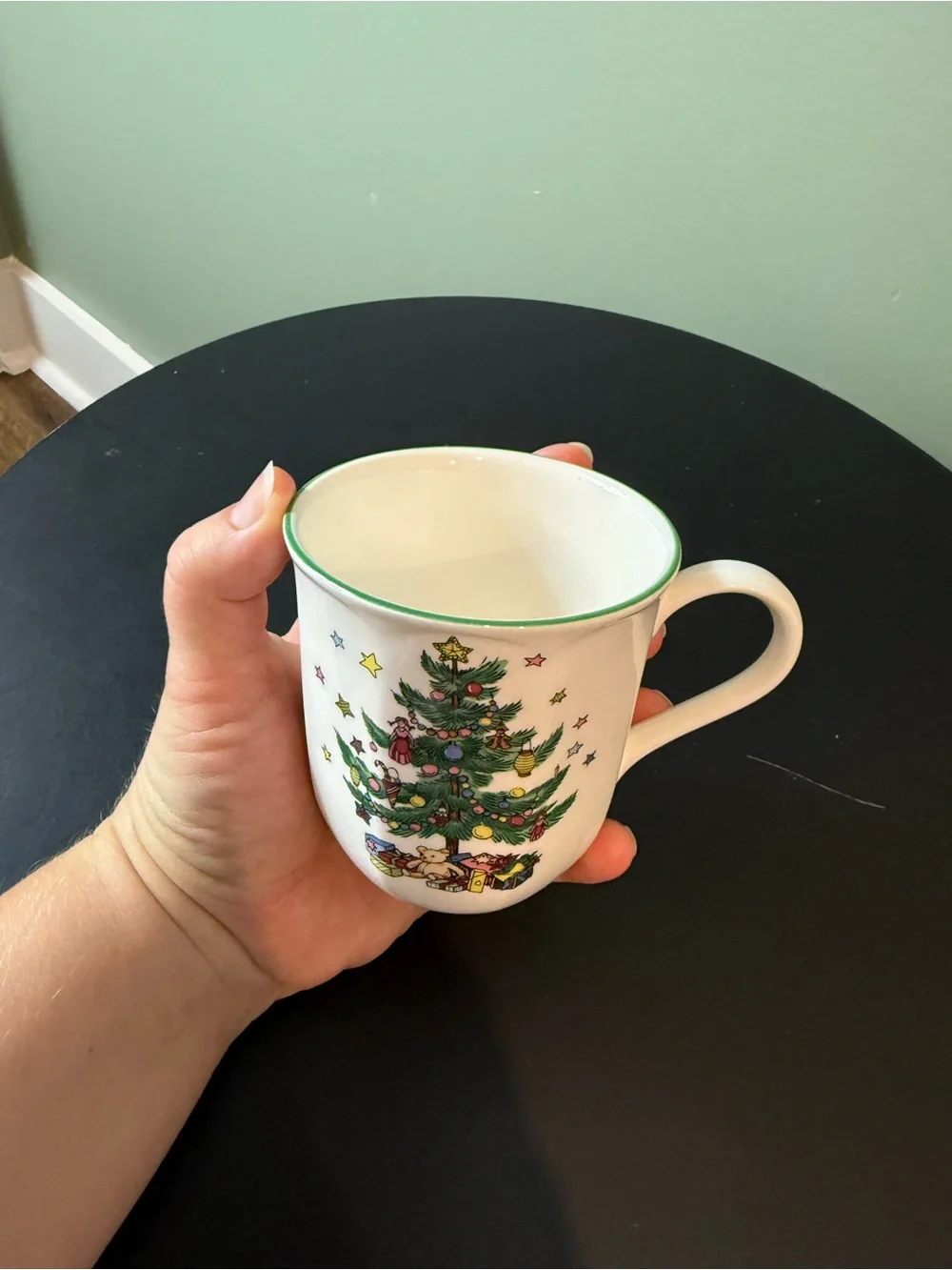 Vintage Christmastime mug by NIKKO, 1986